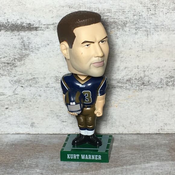 Vintage 2002 NFL St. Louis Rams Kurt Warner Bobblehead Hardee's Collecto… - Picture 1 of 10
